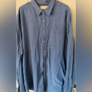 Exofficio Insect Shield Blue Men’s 2XL Long Sleeve Button Up Shirt